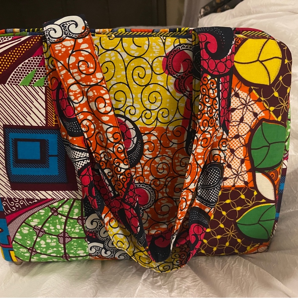 African print hand bag